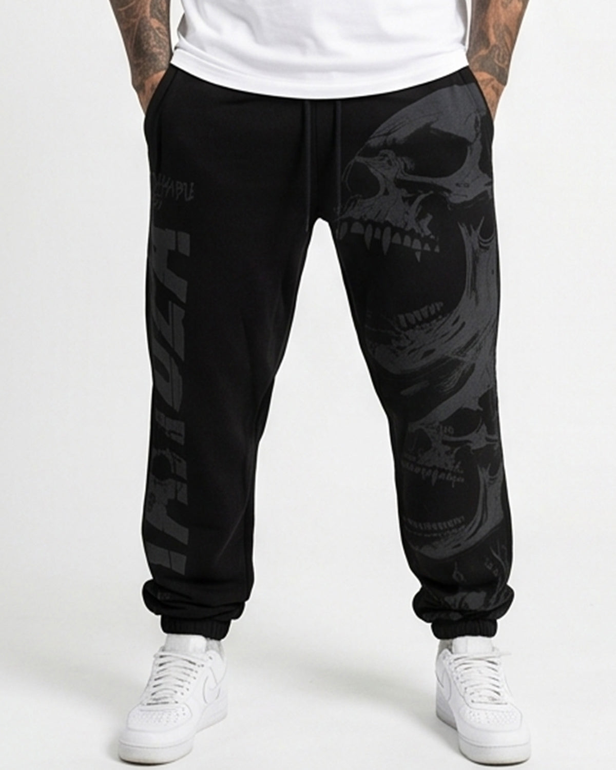 Yakuza Ink Rope Time collegehousut - Musta 4XL
