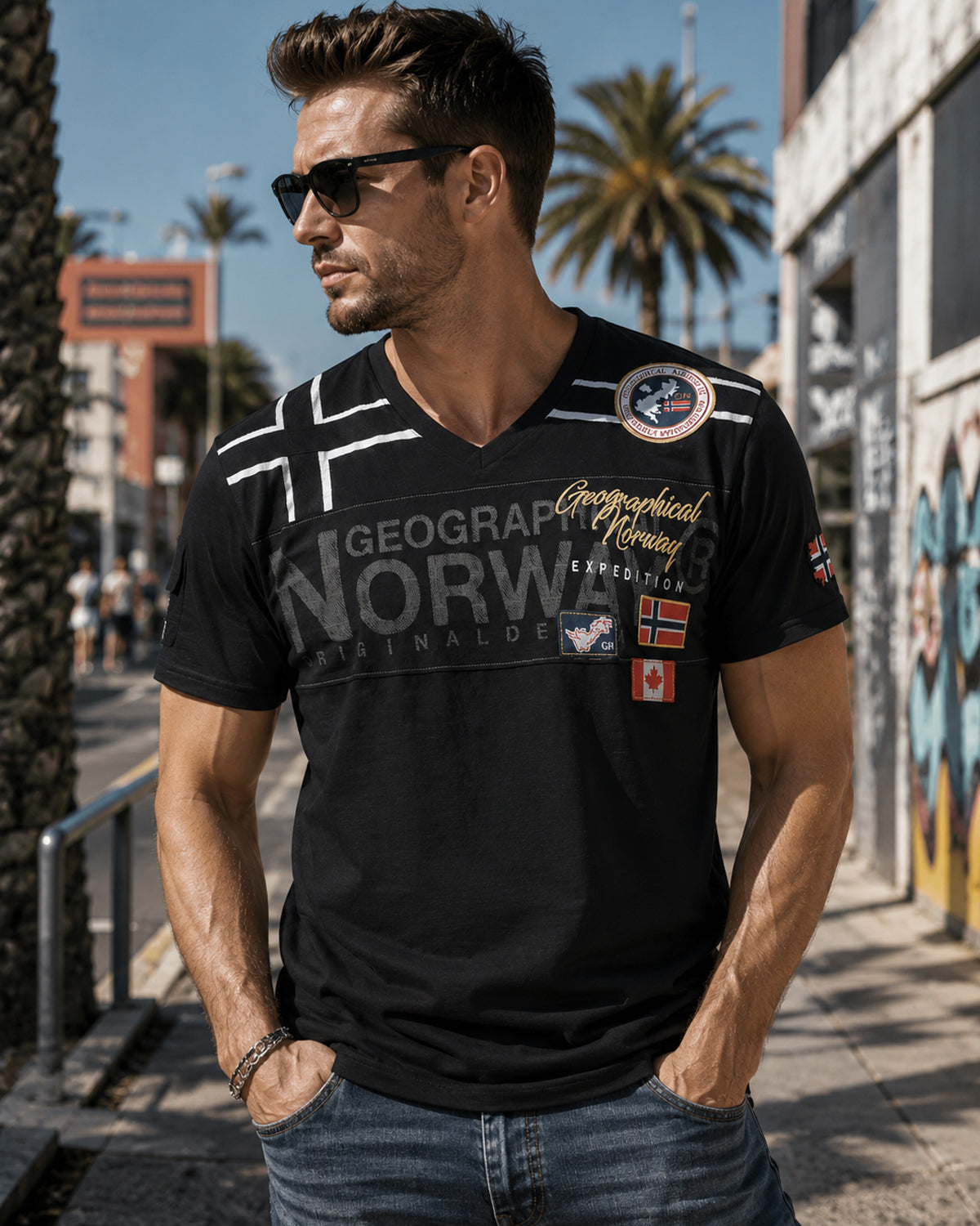 Geographical Norway Jaradock T-paita - Musta