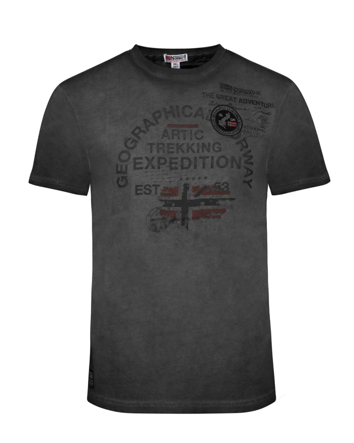 Geographical Norway Jergen t-paita - Musta