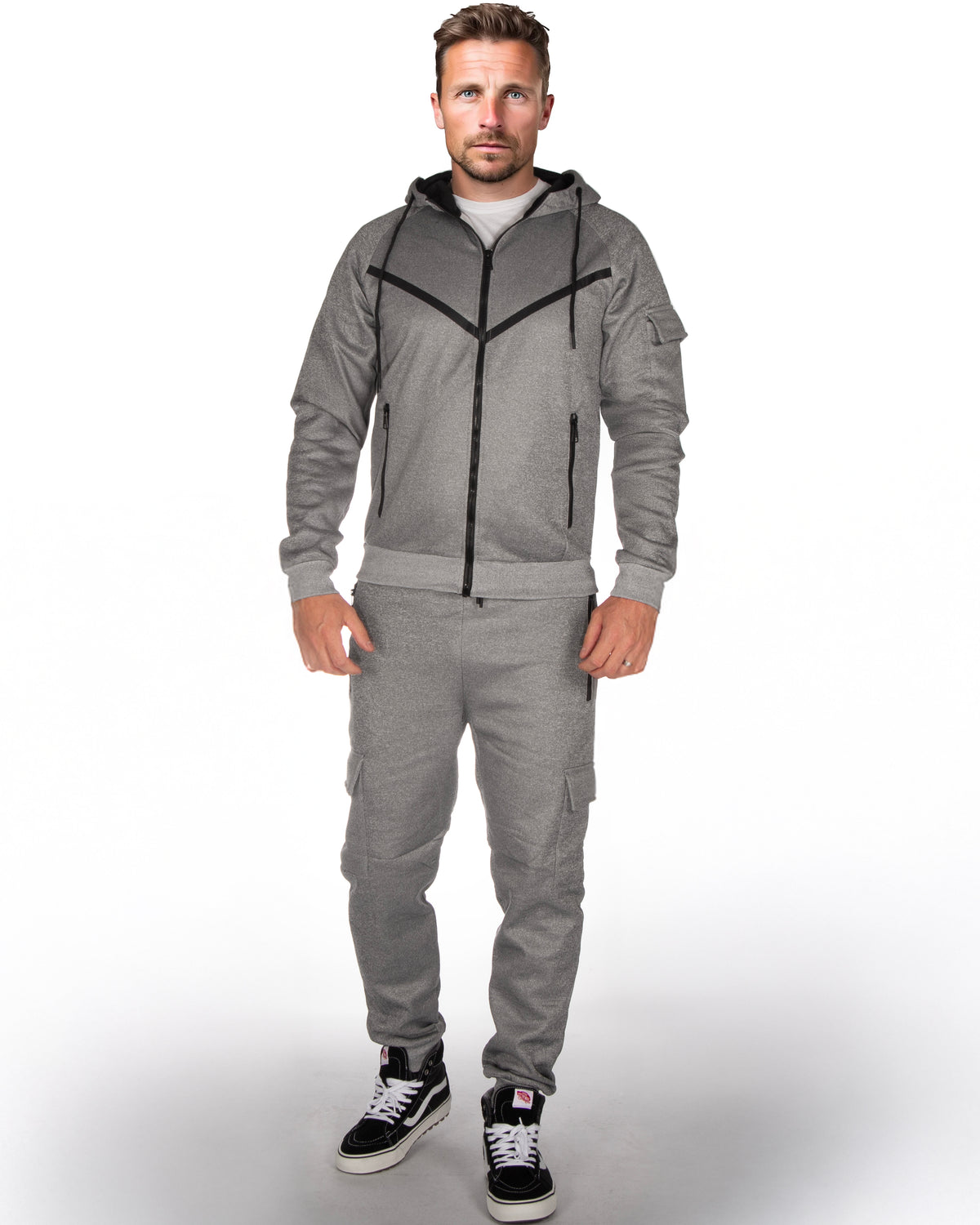 OneREDOX Mick verkka-asu - Harmaa 3XL