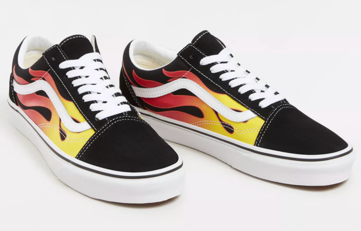 Vans Old Skool Flame Low tennarit - Musta
