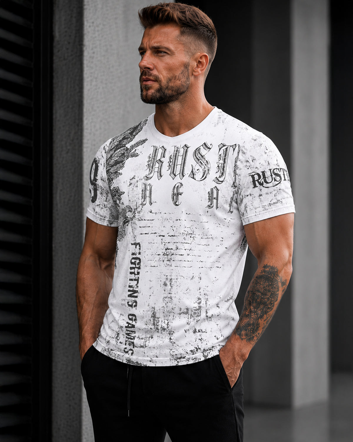 Rusty Neal Axl t-paita - Valkoinen 2XL