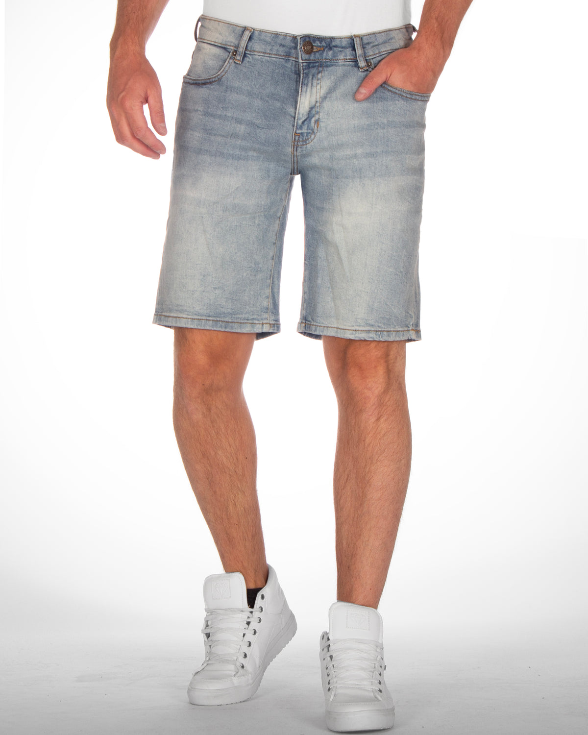 Urban Classics Relaxed fit farkkushortsit - Vaaleansininen