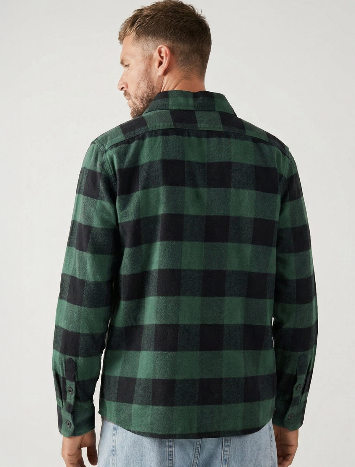 Dickies Sacramento flanellipaita - Musta/Vihreä