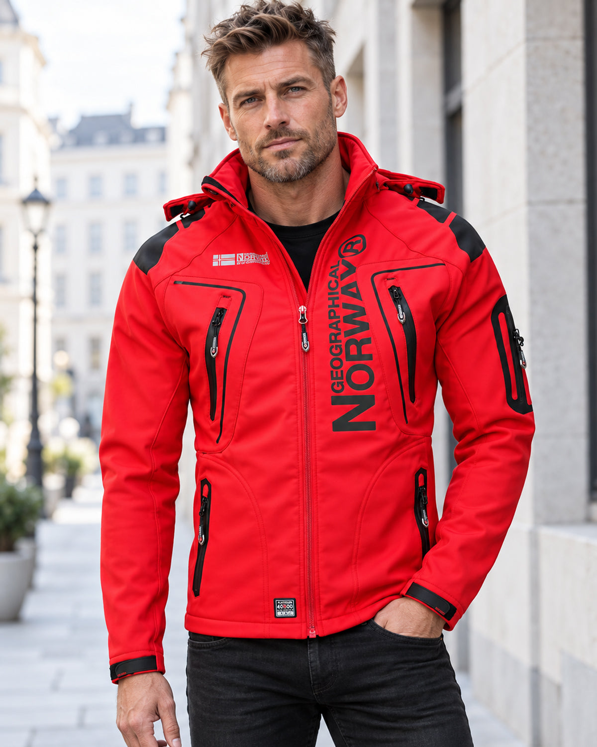 Geographical Norway Tambour-Taco softshelltakki - Punainen