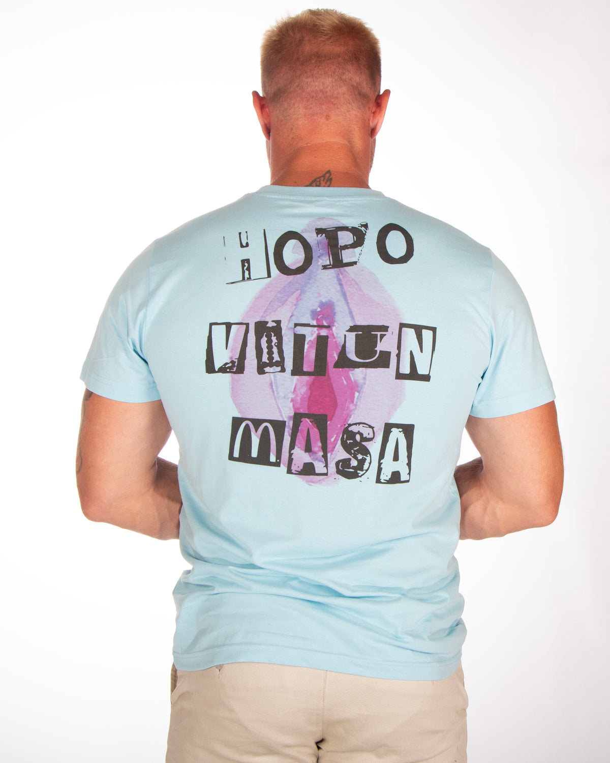 Disturb Clothing Höpö v#tun Masa t-paita - Vaaleansininen