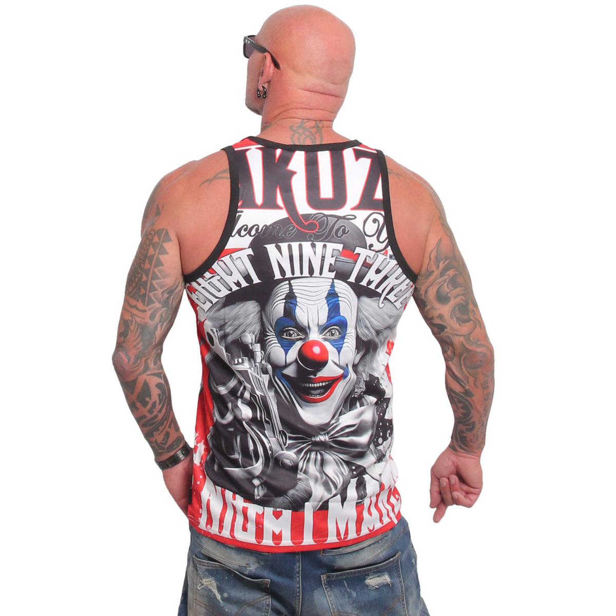 Yakuza Ink Welcome Mesh hihaton - Valkoinen