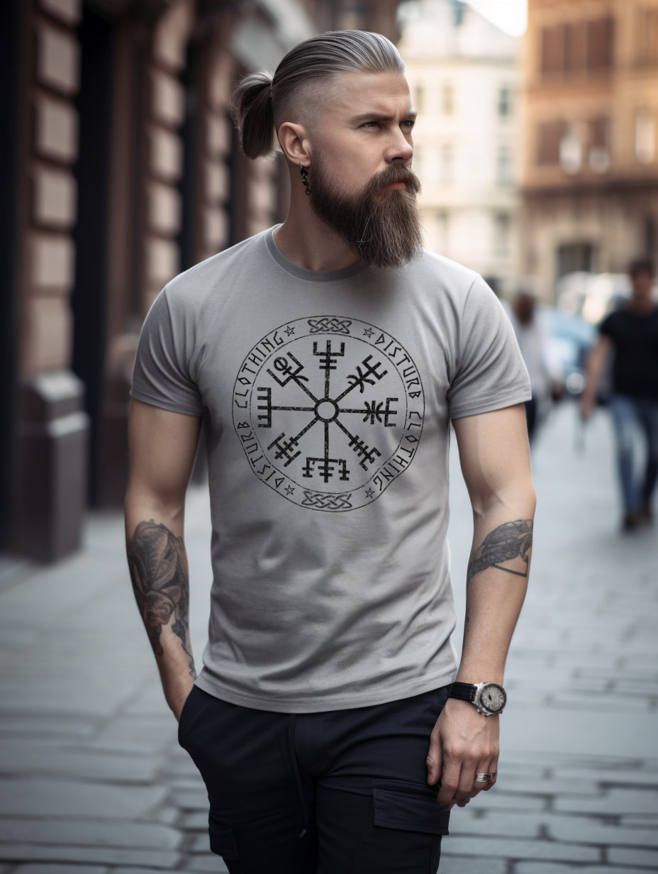 Disturb Clothing Disturb Compass t-paita #Väri_Grey