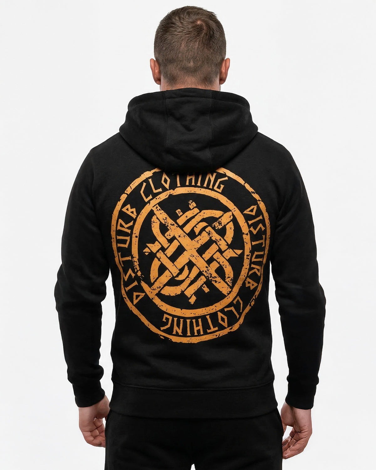Disturb Clothing Disturb Viking vetoketjuhuppari - Musta