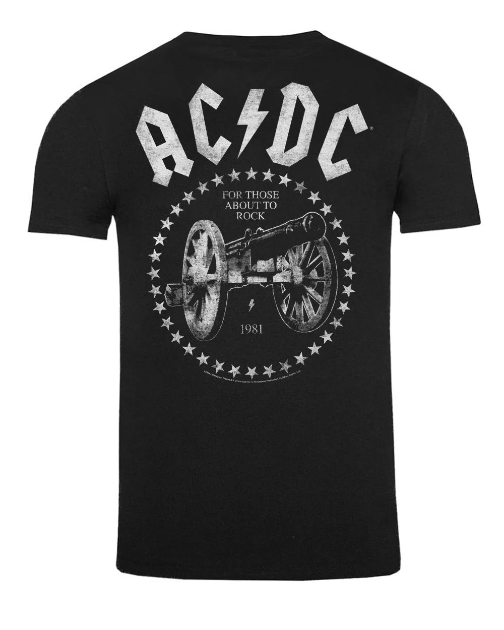 Print Shirt AC/DC for those who about to rock t-paita - Musta