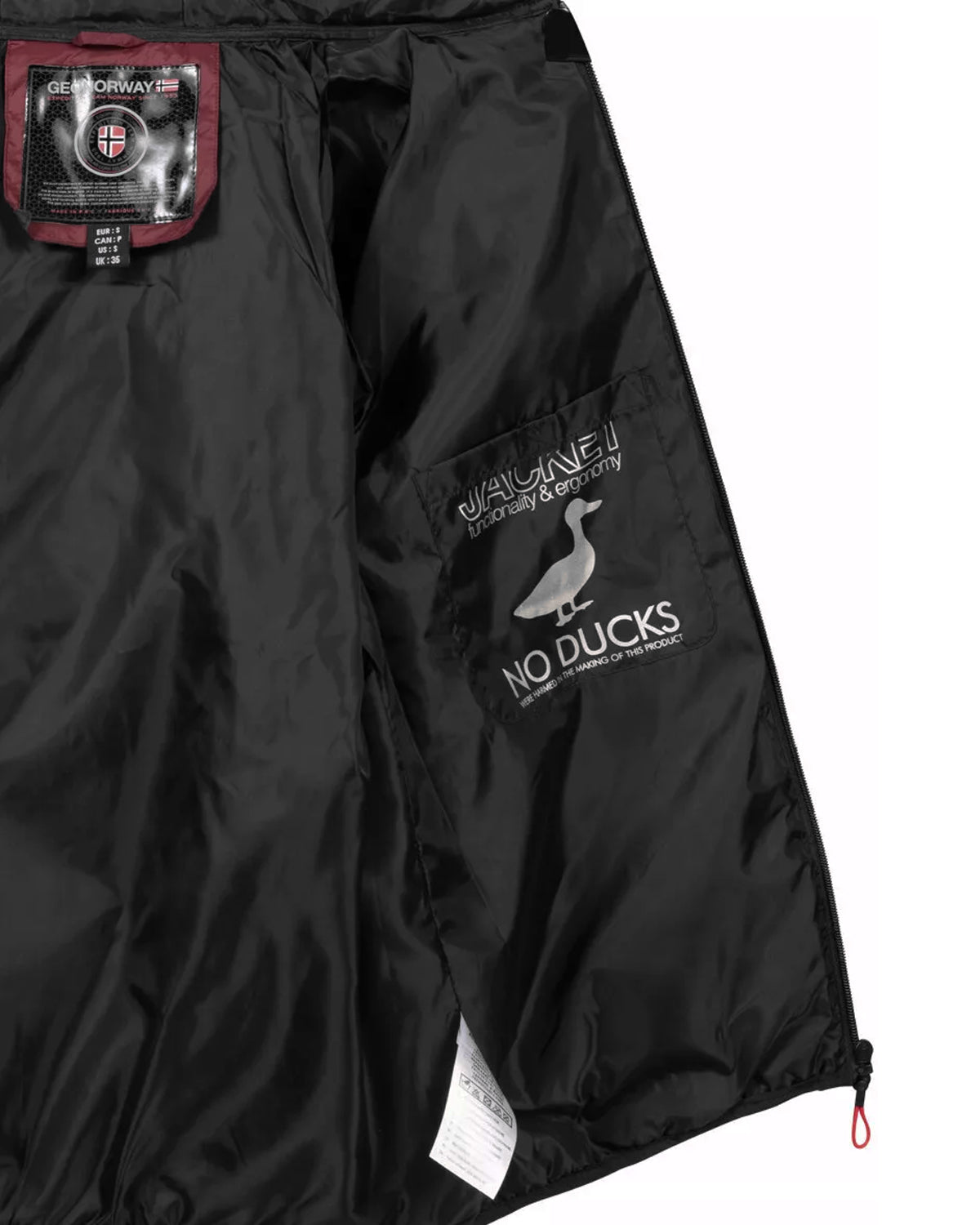 Geographical Norway Alaric kevyttoppatakki - Musta