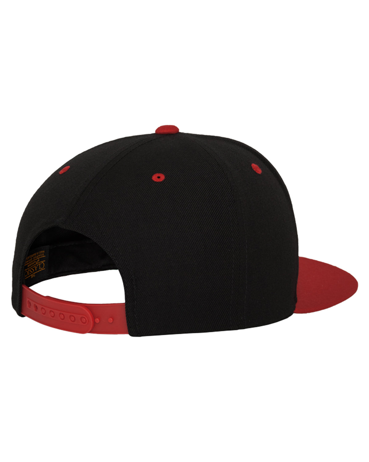 FLEXFIT 2-Tone classic snapback - Musta/Punainen