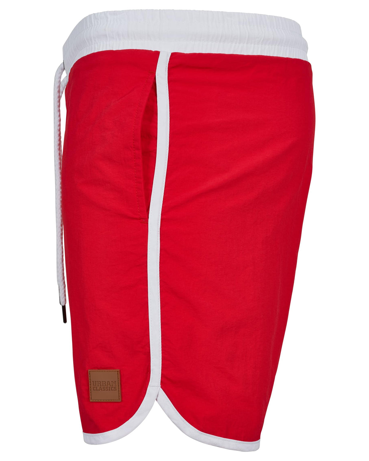 Urban Classics Retro uimashortsit - Punainen/Valkoinen