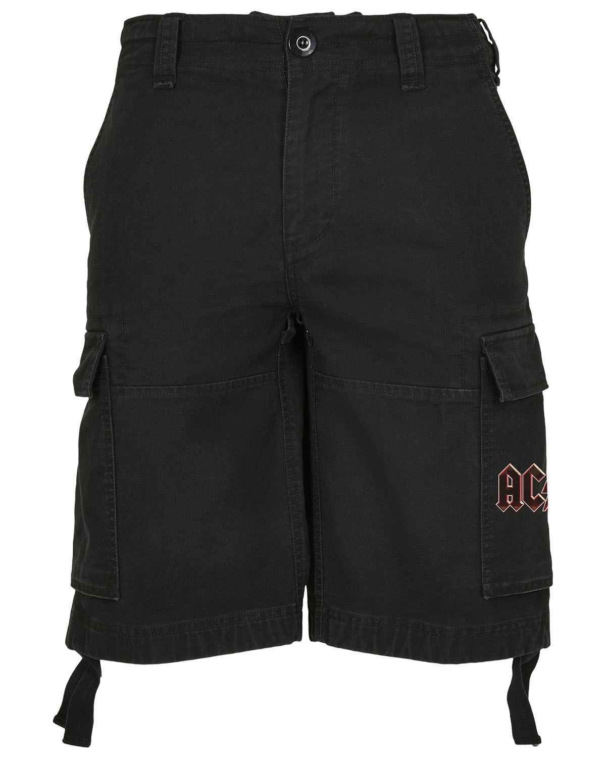 Urban Classics AC/DC vintage reisitaskushortsit - Musta