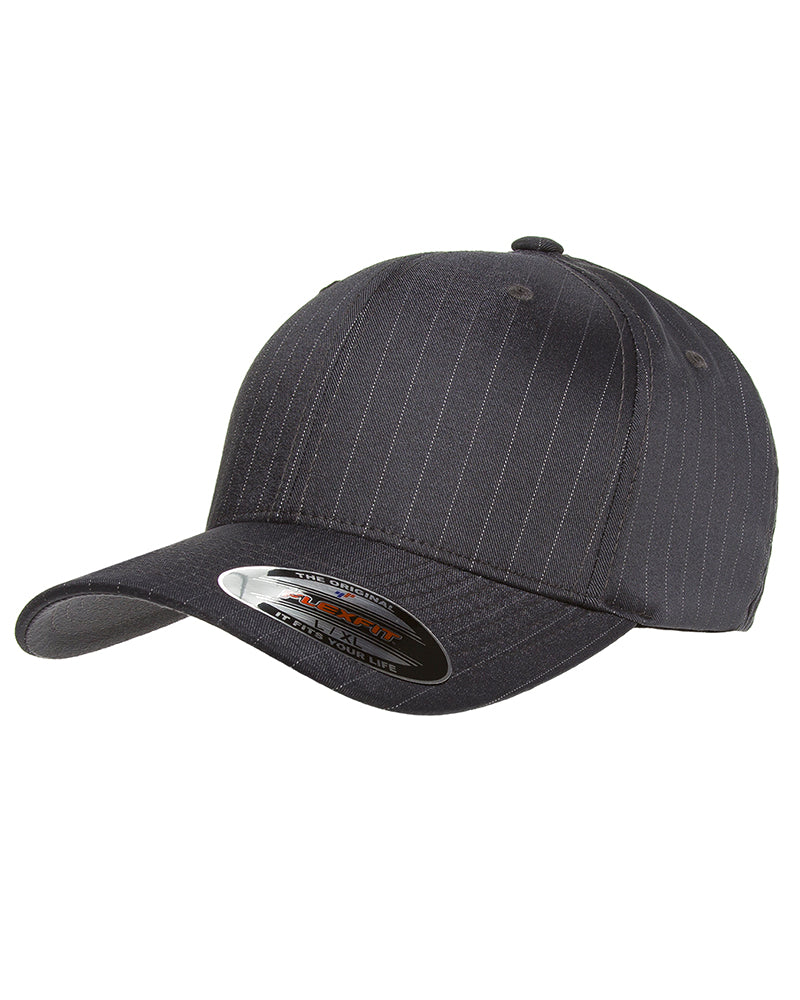 FLEXFIT Flexfit pinstripe lippis - Musta