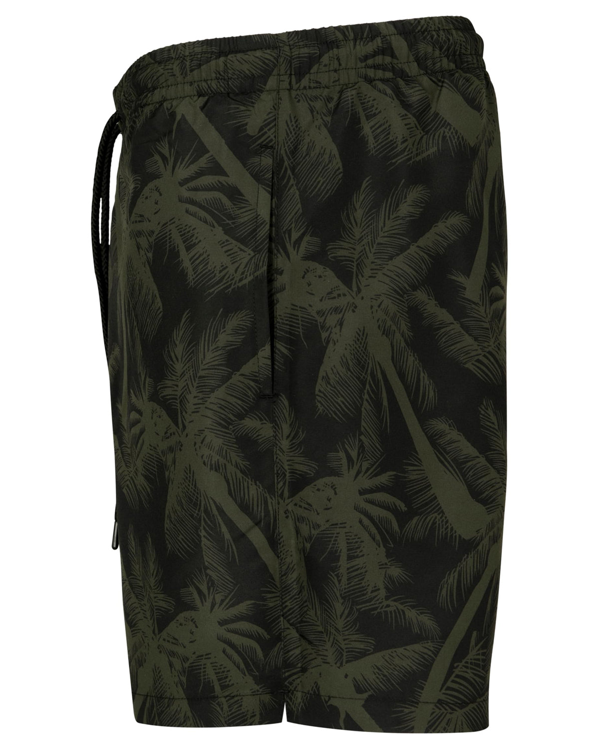 Urban Classics Pattern Palm uimashortsit - Musta/Vihreä