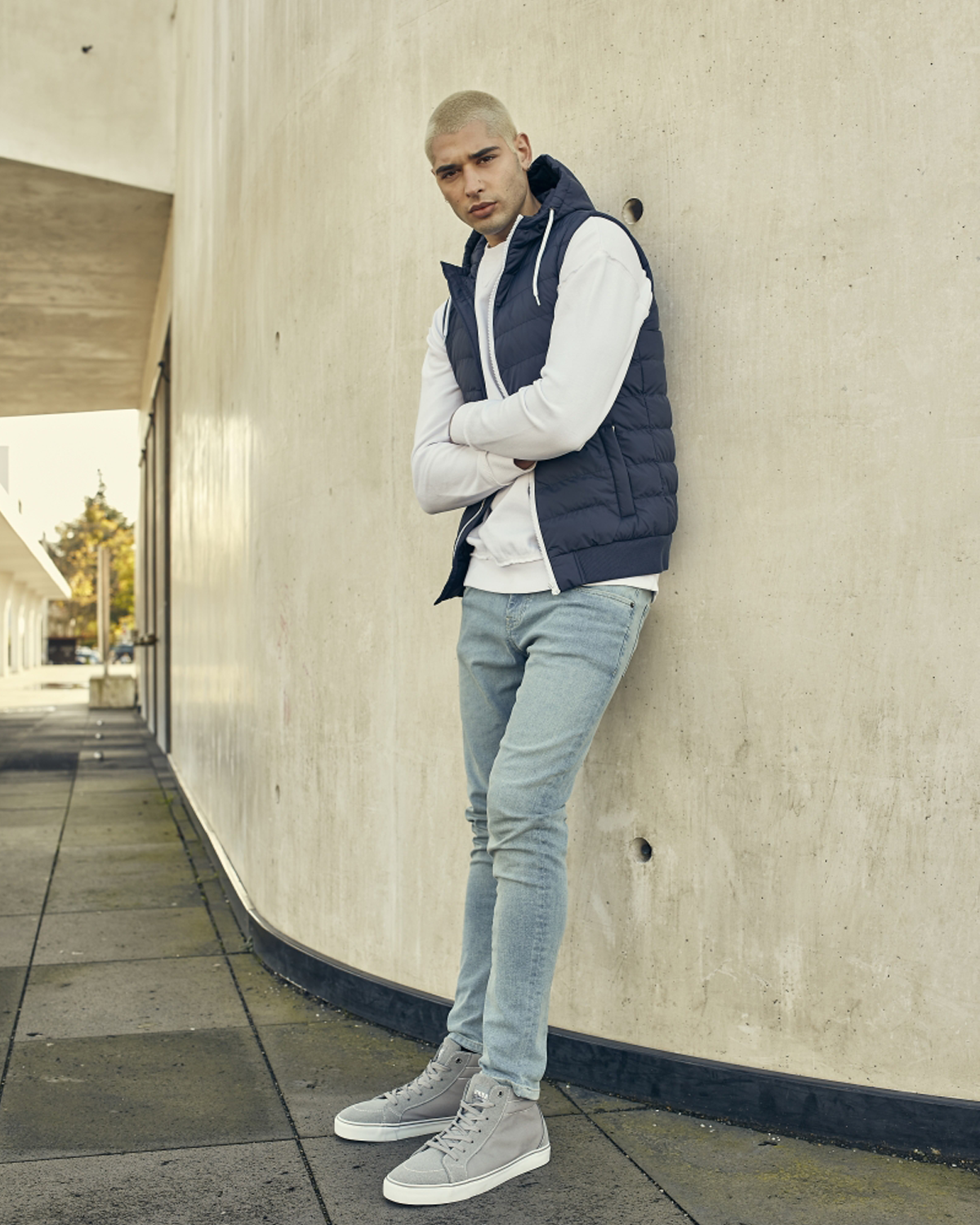Urban Classics Jett kangastennarit - Harmaa