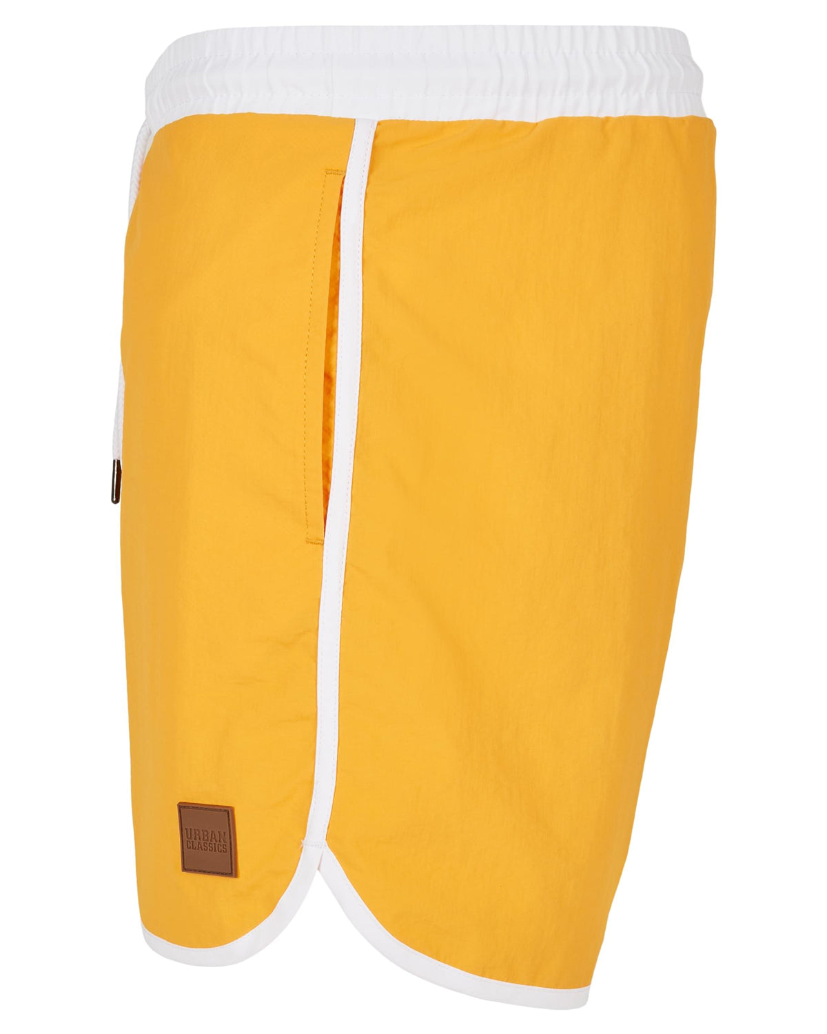 Urban Classics Retro uimashortsit - Keltainen/Valkoinen