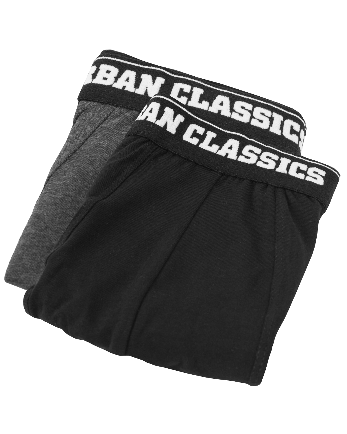 Urban Classics Urban bokserit 2-pack - Musta/Tummanharmaa 6XL