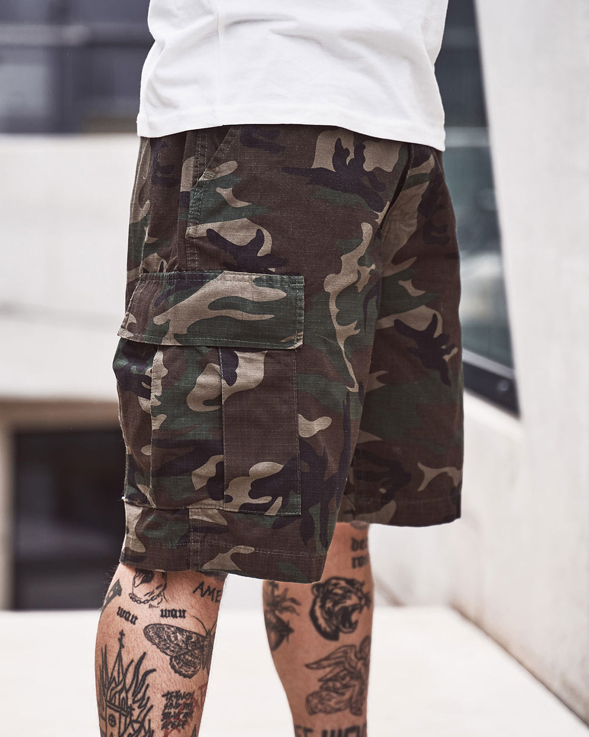 Brandit BDU Ripstop reisitaskushortsit - Camo