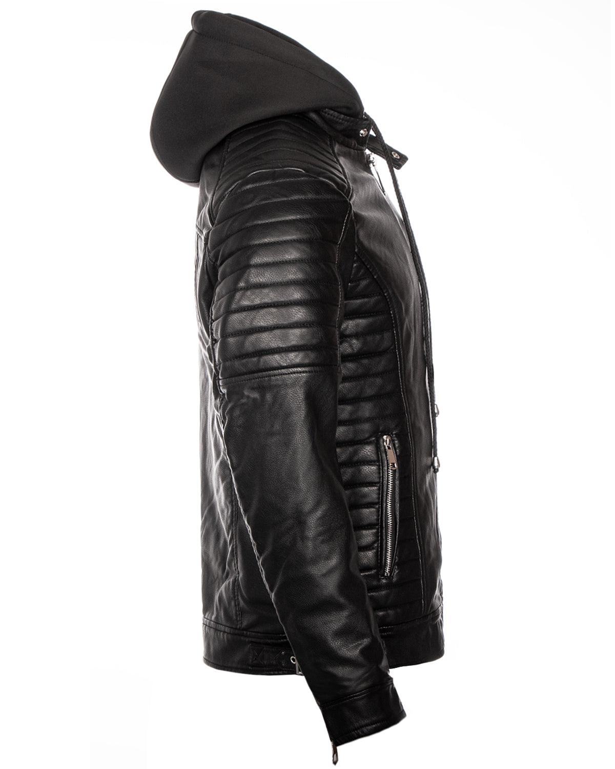 Disturb Clothing Eagle keinonahkatakki - Musta