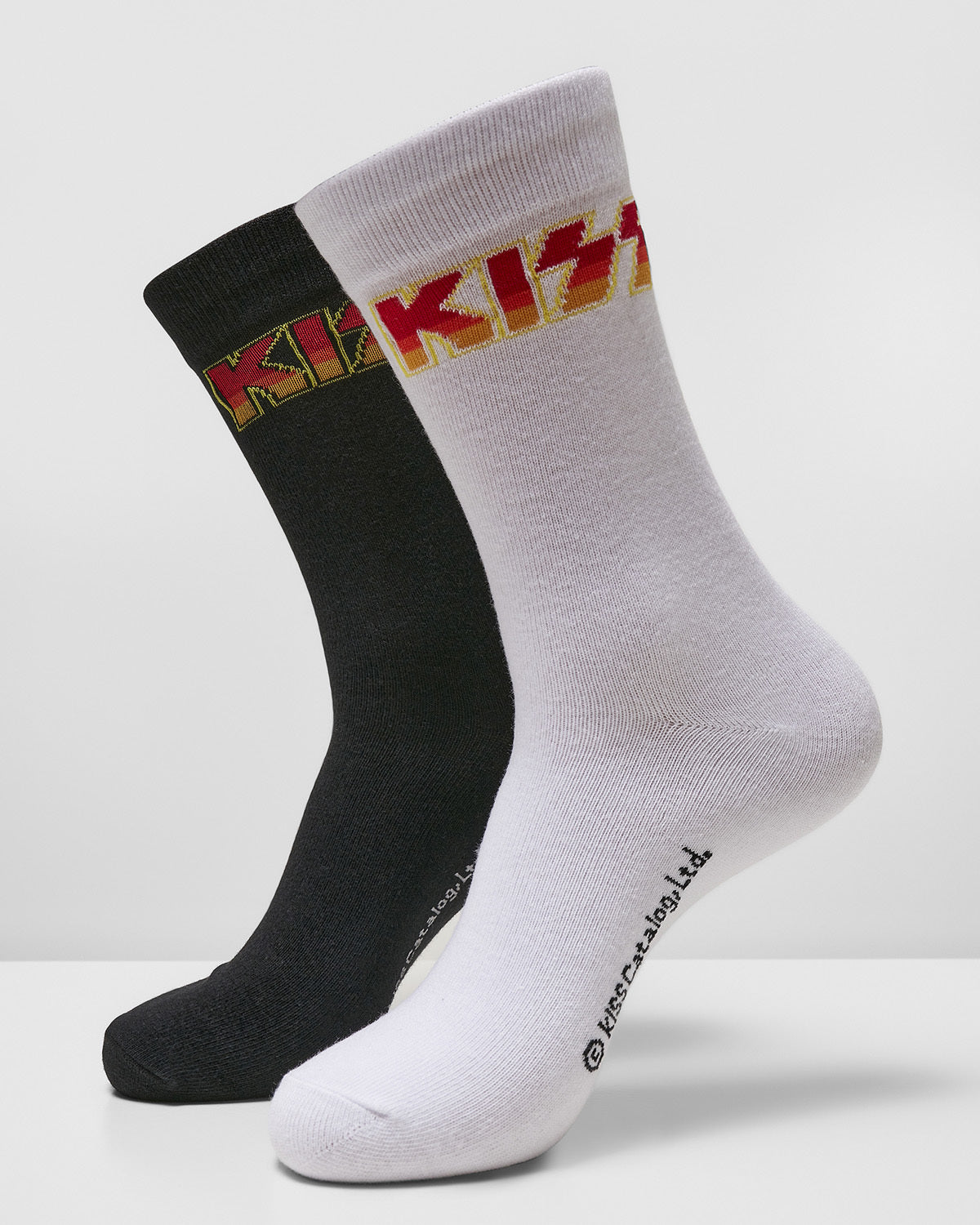 Urban Classics The Kiss sukat 2-pack - Musta/Valkoinen 47-50