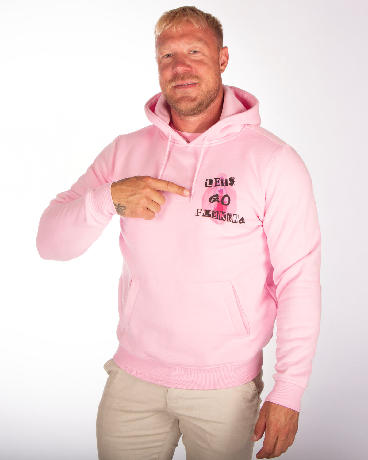Disturb Clothing Höpö v#tun Masa Huppari - Vaaleanpunainen