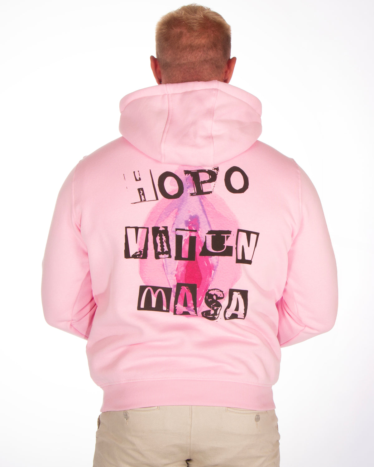 Disturb Clothing Höpö v#tun Masa Huppari - Vaaleanpunainen 5XL