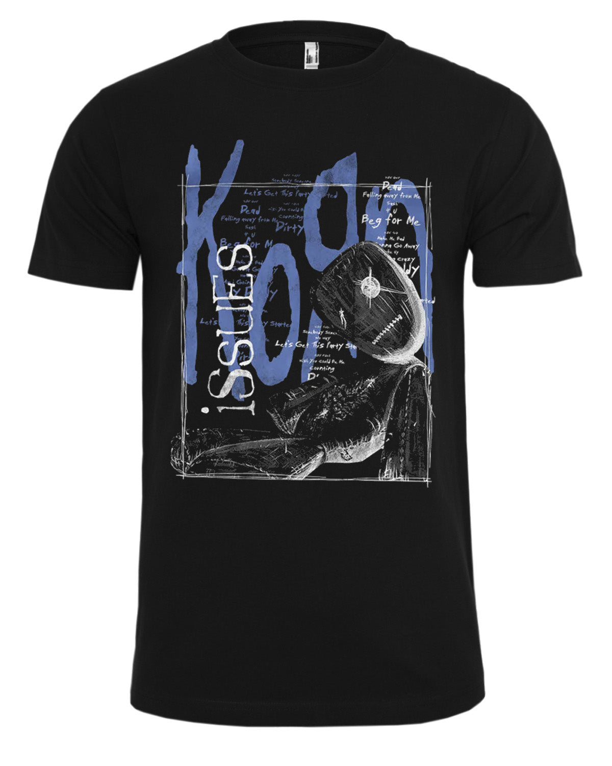 Print Shirt Korn Issues t-paita - Musta 2XL