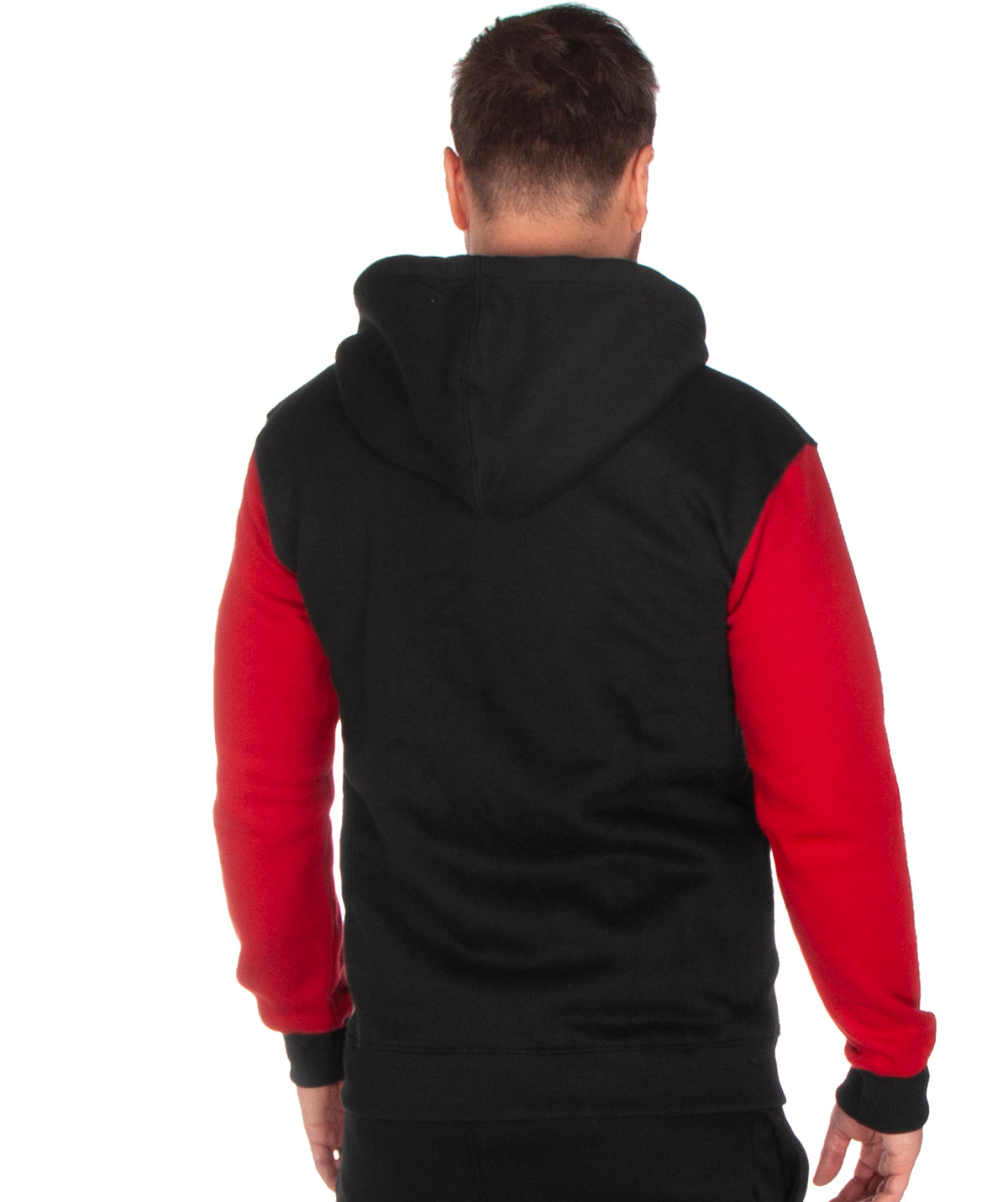 Disturb Clothing Marine royal vetoketjuhuppari - Musta/Punainen