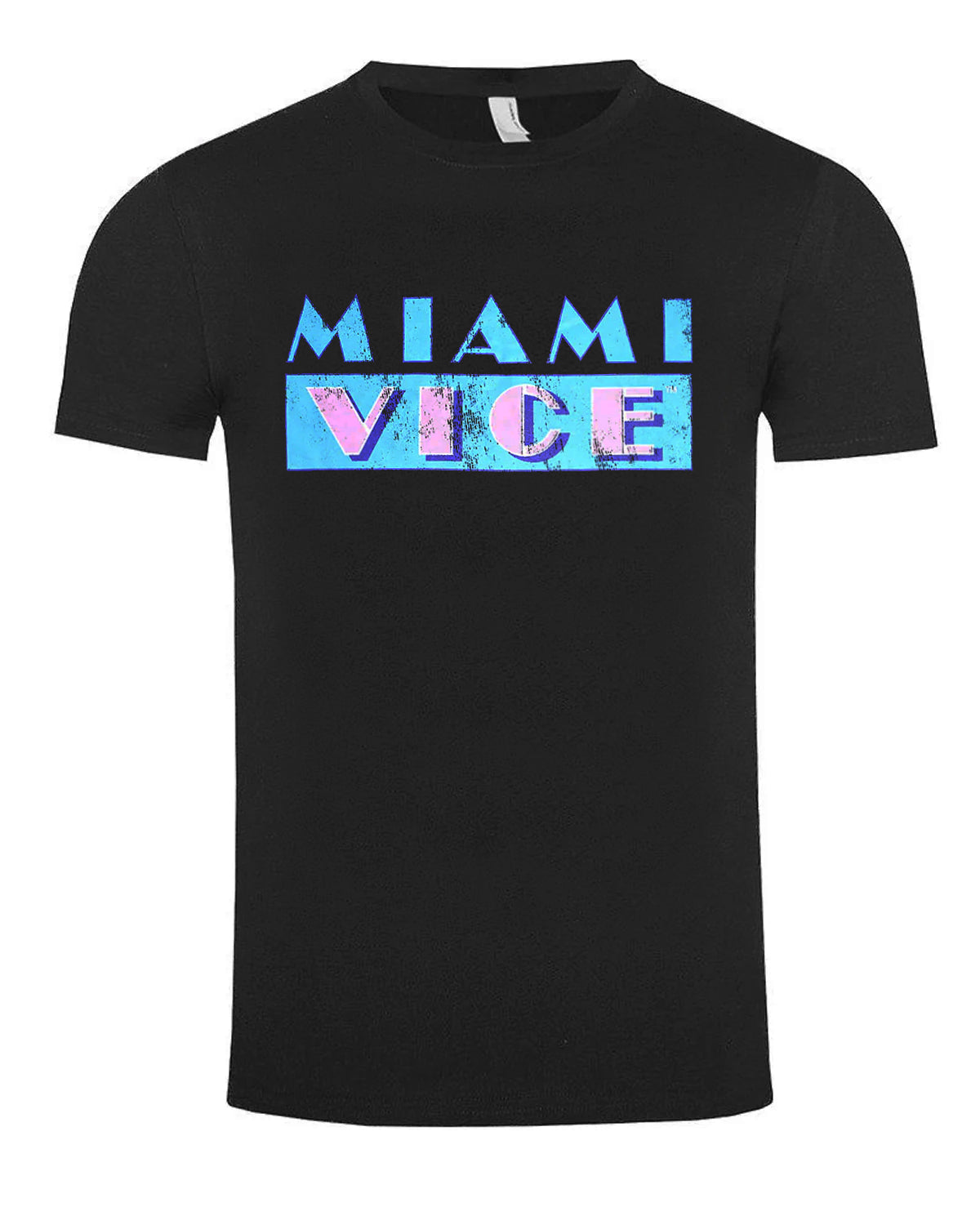 Print Shirt Miami Vice t-paita - Musta