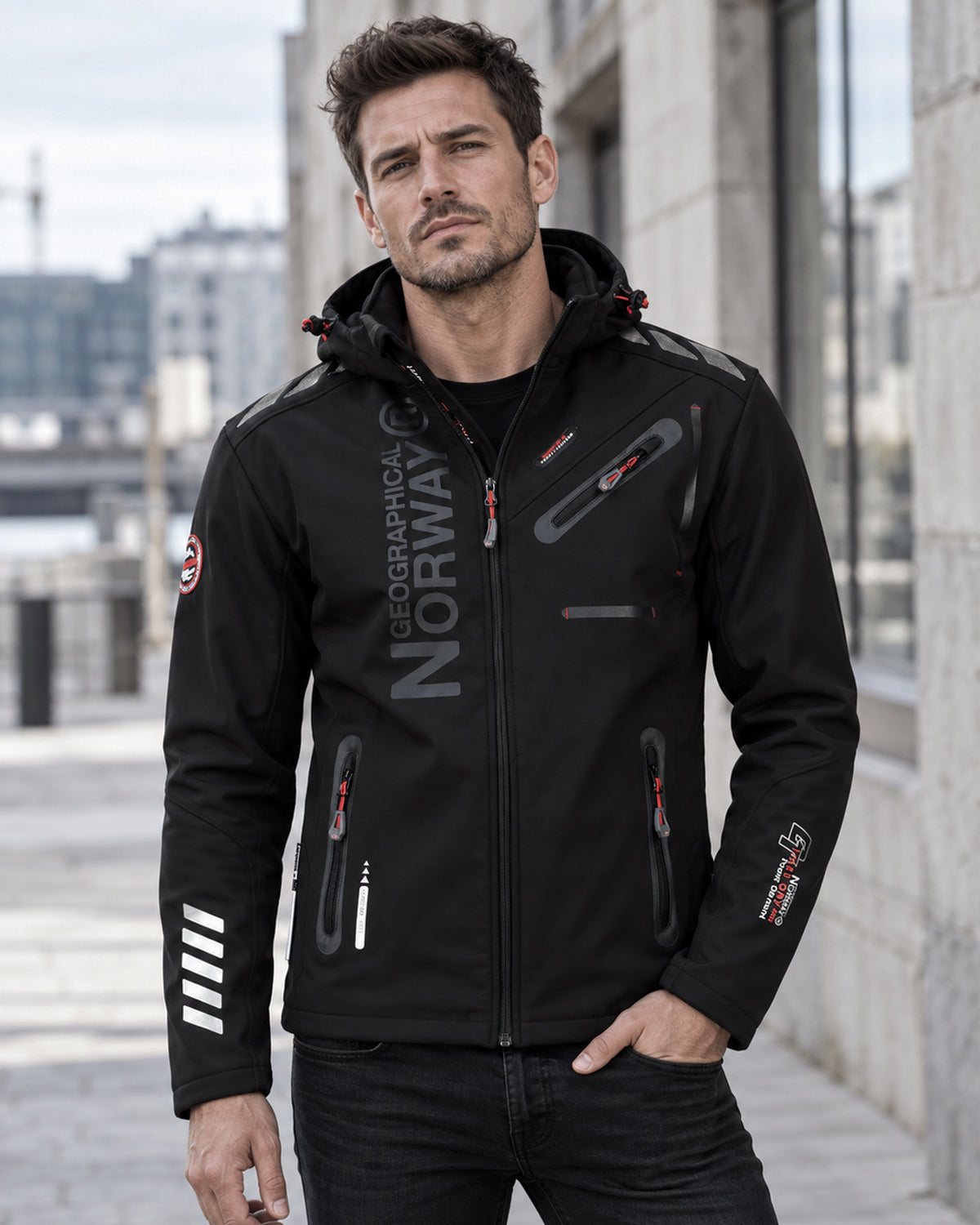 Geographical Norway Royaute softshell-takki - Musta/Musta